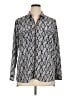 MICHAEL Michael Kors 100% Polyester Paisley Silver Long Sleeve Blouse Size XL - photo 1