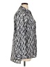 MICHAEL Michael Kors 100% Polyester Paisley Silver Long Sleeve Blouse Size XL - photo 4
