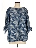 Appraisal Blue 3/4 Sleeve Blouse Size M - photo 1