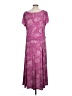 Perceptions Paisley Purple Casual Dress Size L - photo 2