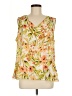 Kasper Yellow Sleeveless Blouse Size L - photo 1