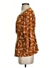 Anthropologie Brown 3/4 Sleeve Blouse Size S - photo 5