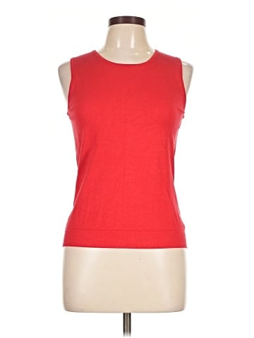 August Silk Sleeveless T-Shirt (view 1)