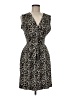 Apt. 9 Animal Print Black Cocktail Dress Size M - photo 1