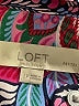 Ann Taylor LOFT 100% Polyester Paisley Purple Long Sleeve Blouse Size L (petite) - photo 7