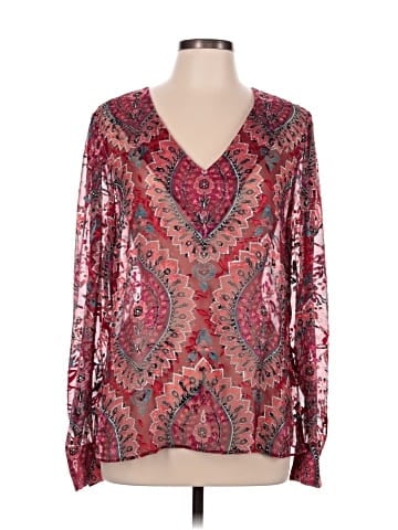 Etcetera Long Sleeve Silk Top (view 1)