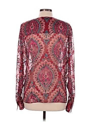 Etcetera Long Sleeve Silk Top (view 2)