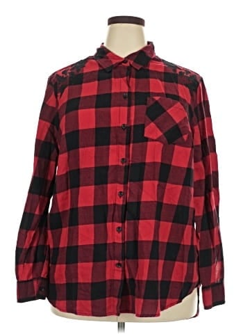 Faded Glory Long Sleeve Button-Down Shirt (view 1)