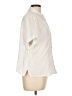 Old Navy 100% Cotton Solid Ivory Short Sleeve Blouse Size L - photo 4
