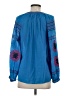 Maeve 100% Cotton Blue Long Sleeve Blouse Size XS - photo 2
