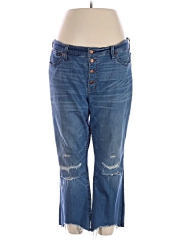 Madewell Petite Cali Demi-Boot Jeans in Bronson Wash: Button-Front Edition (view 1)