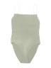 Totême Chevron-herringbone Gray Green One Piece Swimsuit Size M - photo 1