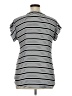 My Michelle 100% Polyester Stripes Black Short Sleeve Top Size XL - photo 2