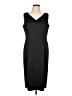 Grace Elements Solid Black Cocktail Dress Size 12 - photo 1