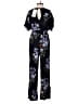 American Eagle Outfitters 100% Viscose Floral Black Jumpsuit Size XS - photo 2