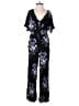 American Eagle Outfitters 100% Viscose Floral Black Jumpsuit Size XS - photo 1