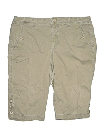 Gloria Vanderbilt Khaki Shorts (view 1)