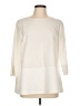 Cos 100% Cotton Ivory 3/4 Sleeve Top Size 10 - photo 1