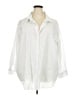 Torrid Solid White Green Long Sleeve Button-Down Shirt Size 3X Plus (3) - photo 1