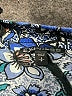 Express 100% Rayon Paisley Blue Skort Size S - photo 3