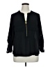 MICHAEL Michael Kors 100% Polyester Black 3/4 Sleeve Blouse Size XL - photo 1