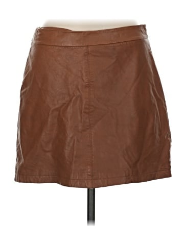 Cupcakes & Cashmere Leather Skirt (view 1)