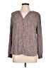 Fun2Fun 100% Polyester Animal Print Brown Long Sleeve Blouse Size L - photo 1