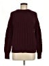 Ann Taylor Chevron-herringbone Burgundy Pullover Sweater Size M - photo 1