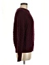 Ann Taylor Chevron-herringbone Burgundy Pullover Sweater Size M - photo 4