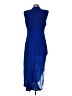 Zara 100% Polyester Blue Cocktail Dress Size S - photo 2