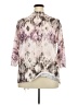 Cj Banks 100% Polyester Tie-dye Purple 3/4 Sleeve Blouse Size 2X - photo 2