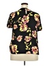Who What Wear 100% Polyester Black Short Sleeve Blouse Size XXL - photo 2