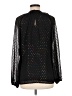 Trina Turk 100% Polyester Stars Black Long Sleeve Blouse Size M - photo 2