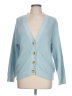 LC Lauren Conrad 100% Polyester Blue Cardigan Size L - photo 1