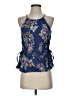 Copper Key 100% Rayon Blue Sleeveless Blouse Size S - photo 1