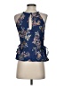 Copper Key 100% Rayon Blue Sleeveless Blouse Size S - photo 2