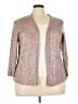 Eileen Fisher Silver Silk Cardigan Size 3X - photo 1