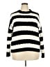 Time and Tru Stripes Black Pullover Sweater Size 20 - photo 1