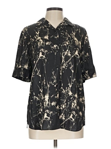 Lafayette 148 New York Short Sleeve Blouse (view 1)