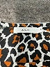 A.L.C. 100% Cotton Animal Print Brown Short Sleeve Turtleneck Size S - photo 7