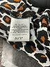 A.L.C. 100% Cotton Animal Print Brown Short Sleeve Turtleneck Size S - photo 8
