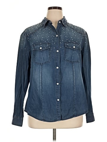 Seven7 Long Sleeve Button-Down Shirt (view 1)