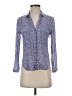 Cloth & Stone 100% Rayon Blue 3/4 Sleeve Button-Down Shirt Size XXS (petite) - photo 1