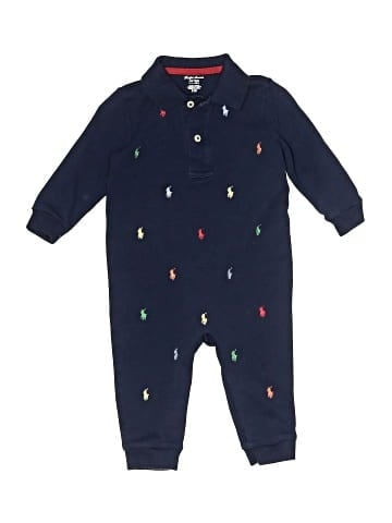 Ralph Lauren Long Sleeve Onesie (view 1)