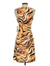 Veronica M. Print Orange Cocktail Dress Size S - photo 2