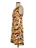 Veronica M. Print Orange Cocktail Dress Size S - photo 5