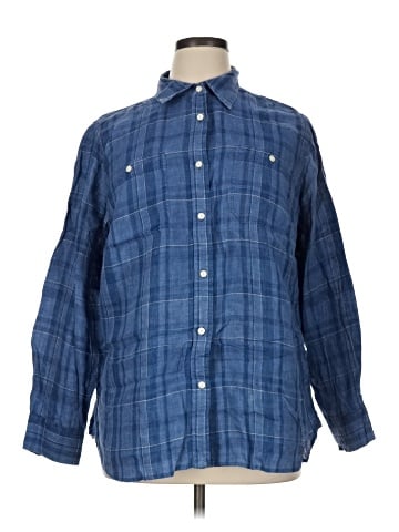 Lauren by Ralph Lauren Long Sleeve Button-Down Shirt (view 1)