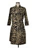 J. McLaughlin Animal Print Gold Casual Dress Size M - photo 1