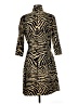 J. McLaughlin Animal Print Gold Casual Dress Size M - photo 2