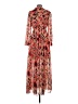 Unbranded 100% Polyester Print Red Casual Dress Size S - photo 2